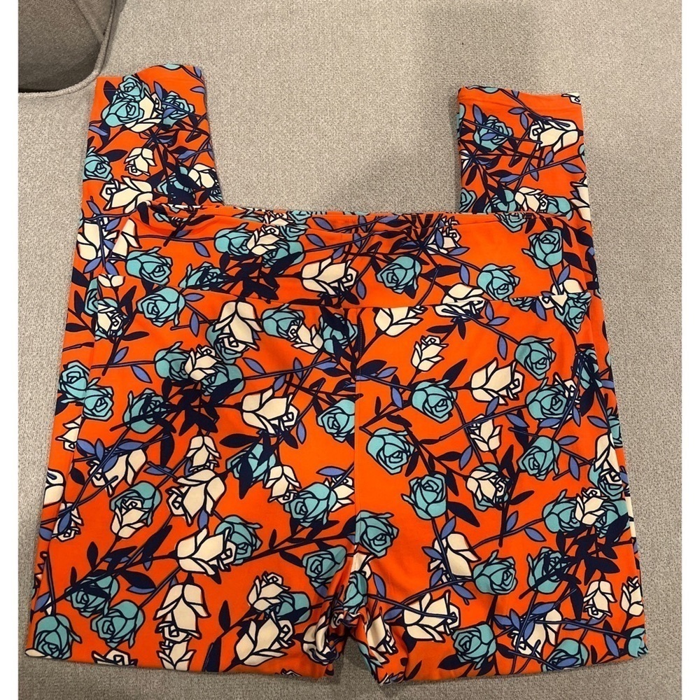Lularoe FLORAL LEGGINGS - SIZE TC2 - Picture 2 of 3